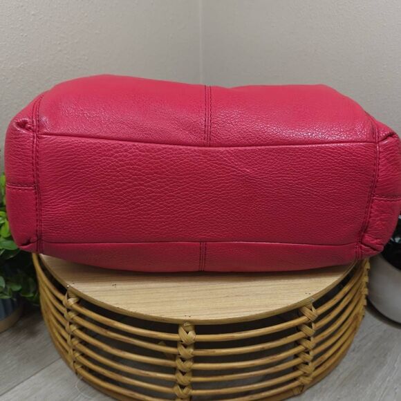 Coach Lexy Pebbled Leather Shoulder Bag - Matching Wallet + Checkbook Cover Incl - Picture 8 of 16